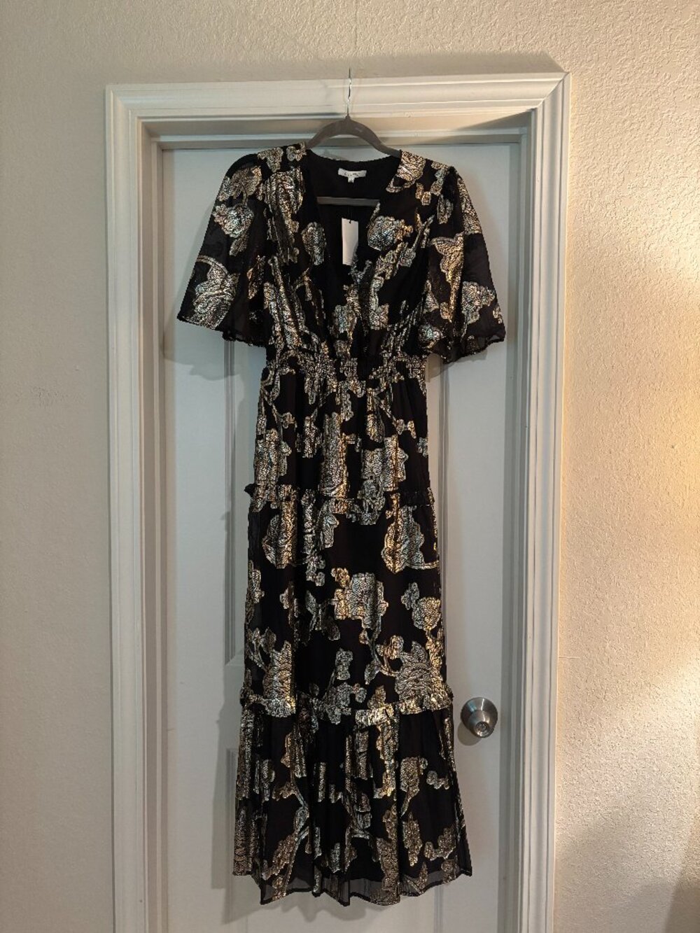zsupply dress, size small, Kiera jaquard midi/maxi dress